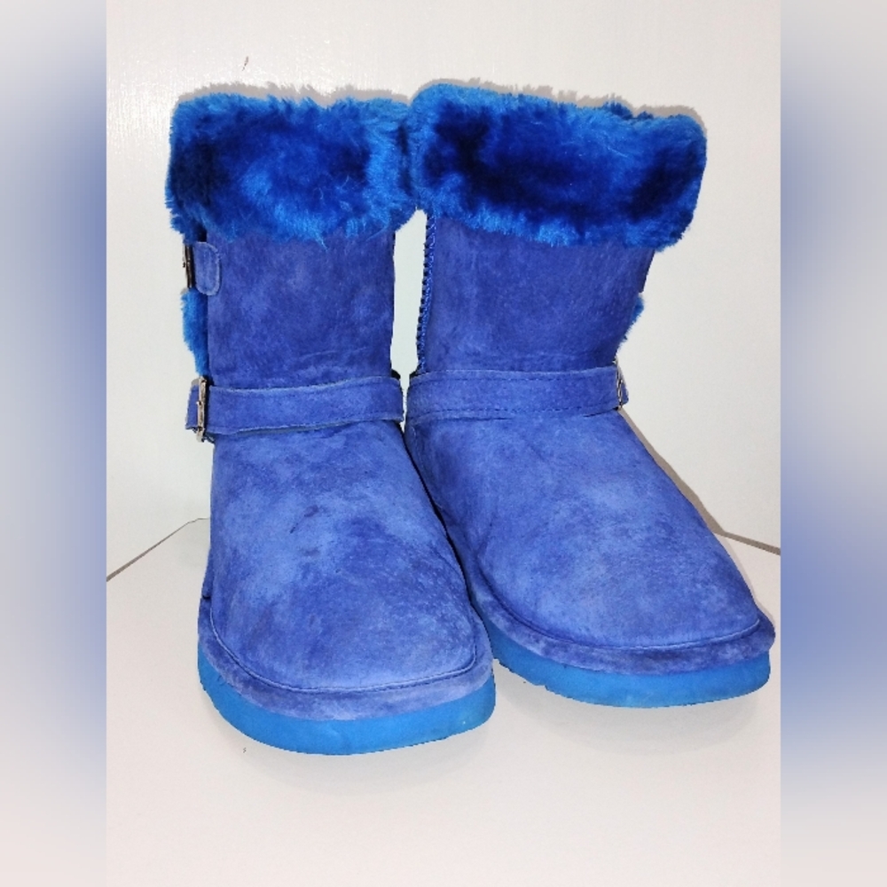 ELECTRIC BLUE LAMO BOOTIES